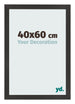 Photo Frame 40x60 cm Black Matte MDF Bologna Front Size | Yourdecoration.com