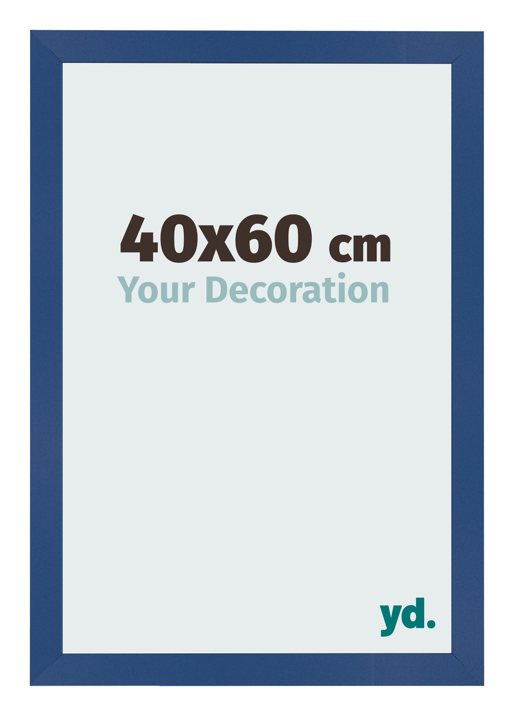 Photo Frame 40x60 cm Dark Blue MDF Bologna Front Size | Yourdecoration.com