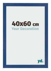 Photo Frame 40x60 cm Dark Blue MDF Bologna Front Size | Yourdecoration.com