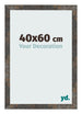 Photo Frame 40x60 cm Oxidized Metal MDF Bologna Front Size | Yourdecoration.com