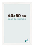 Photo Frame 40x60 cm White High Gloss MDF Bologna Front Size | Yourdecoration.com