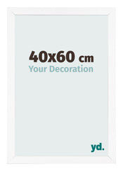 Photo Frame 40x60 cm White Matte MDF Bologna Front Size | Yourdecoration.com