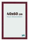 Photo Frame 40x60 cm Wine Red Swept MDF Bologna Front Size | Yourdecoration.com