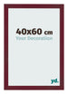 Photo Frame 40x60 cm Wine Red Swept MDF Bologna Front Size | Yourdecoration.com