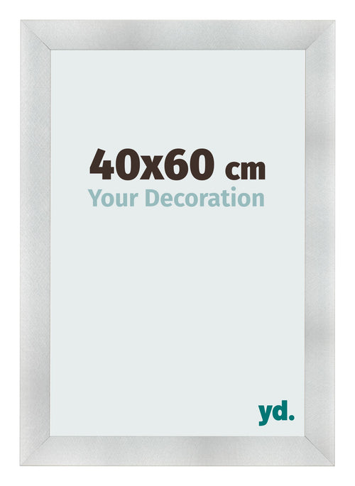 Photo Frame 40x60cm Aluminum Brushed MDF Pisa Front Size | Yourdecoration.com
