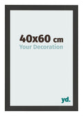 Photo Frame 40x60cm Black Woodgrain MDF Bologna Front Size | Yourdecoration.com