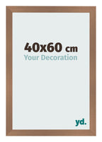 Photo Frame 40x60cm Copper Design MDF Bologna Front Size | Yourdecoration.com