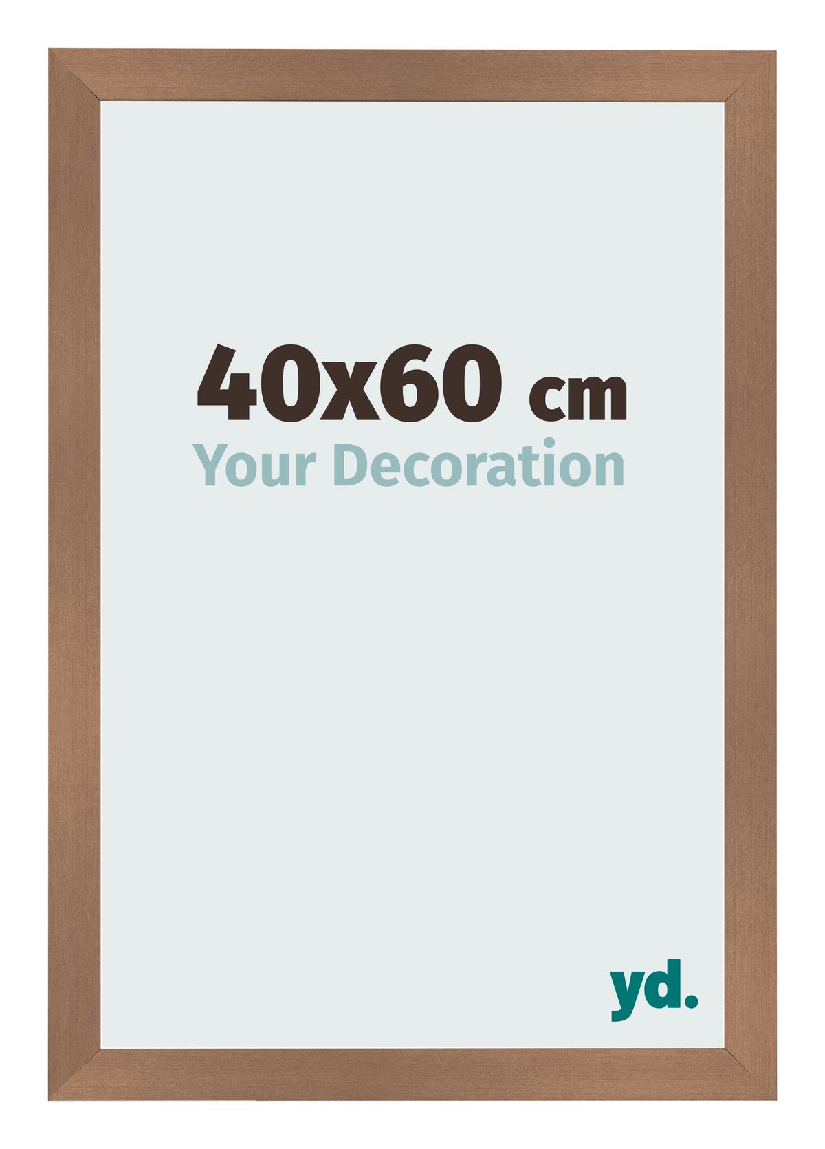 Photo Frame 40x60cm Copper Design MDF Bologna Front Size | Yourdecoration.com