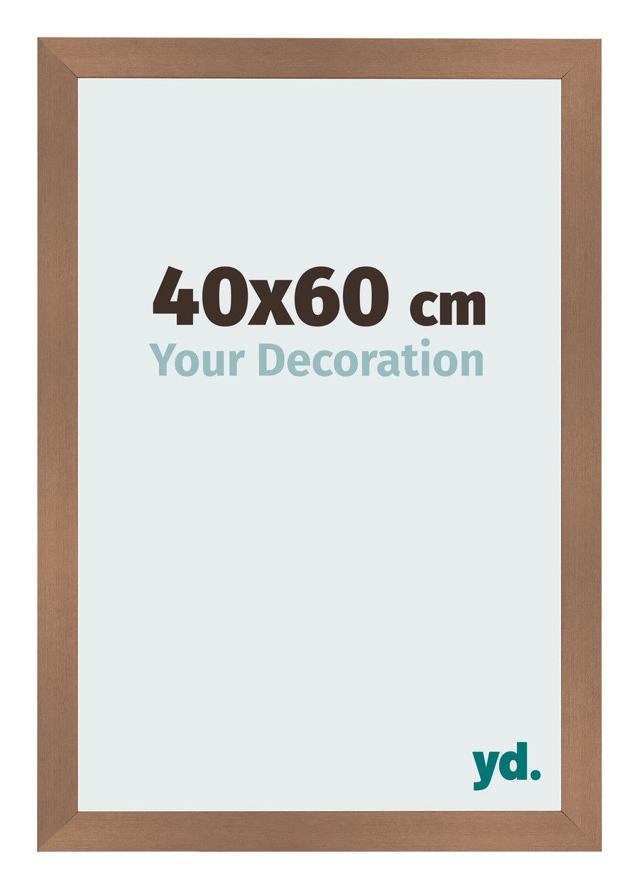 Photo Frame 40x60cm Copper Design MDF Bologna Front Size | Yourdecoration.com