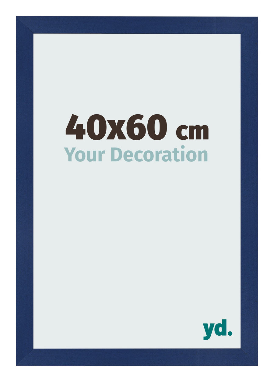 Photo Frame 40x60cm Dark Blue Swept MDF Bologna Front Size | Yourdecoration.com