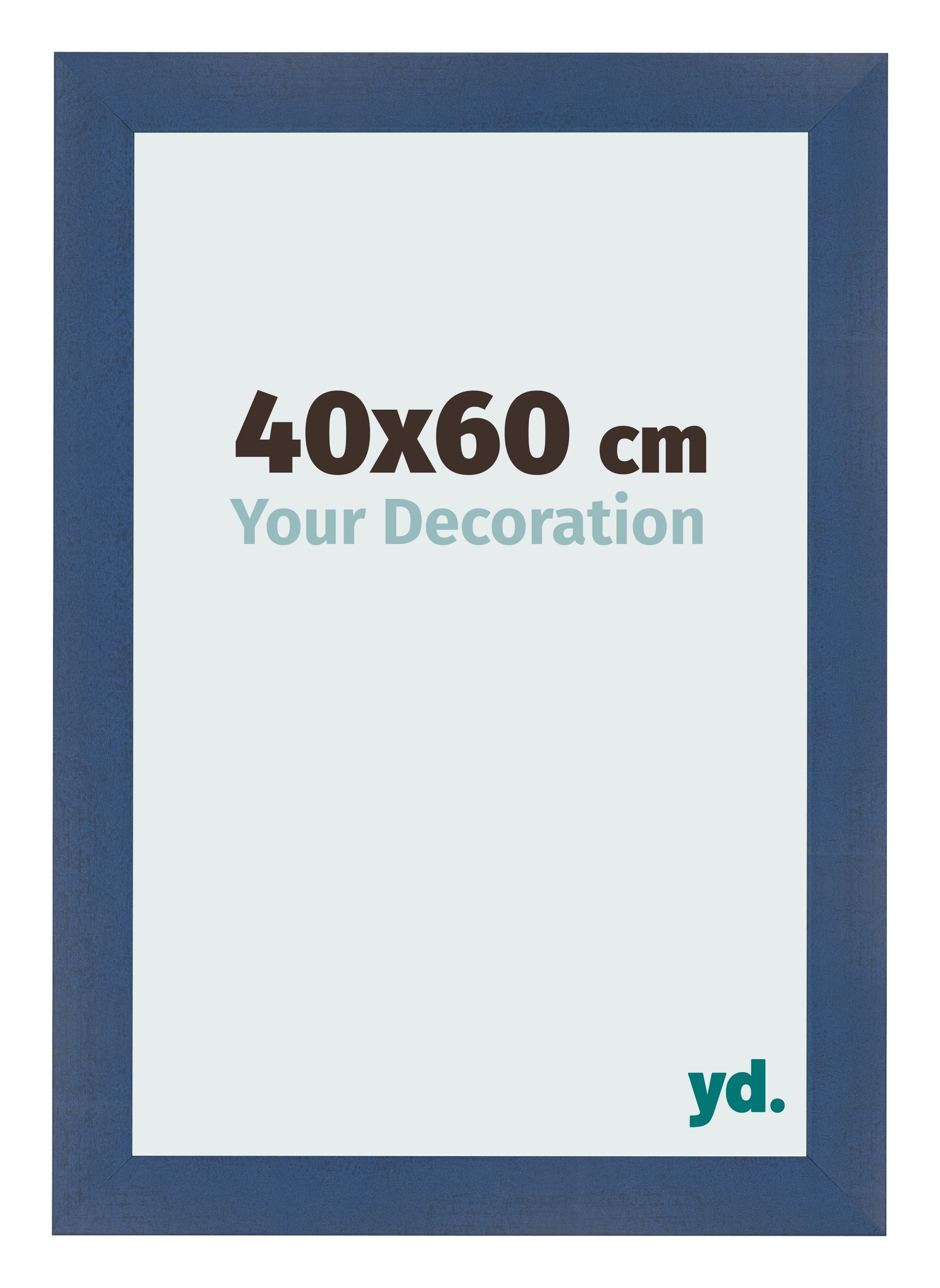 Photo Frame 40x60cm Dark Blue Swept MDF Pisa Front Size | Yourdecoration.com
