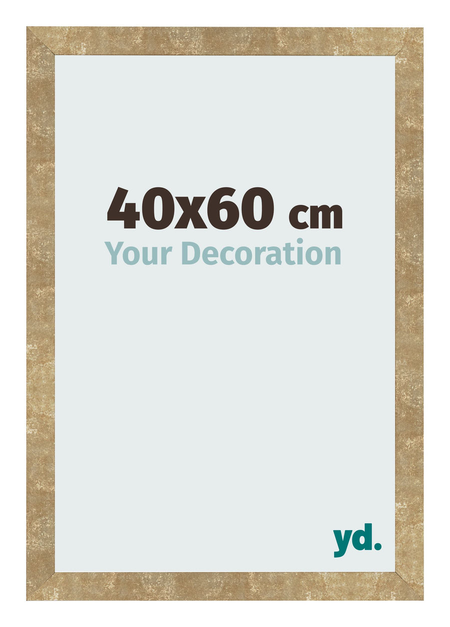 Photo Frame 40x60cm Gold Antique MDF Bologna Front Size | Yourdecoration.com