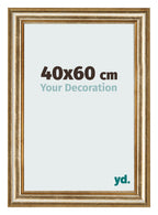 Photo Frame 40x60cm Gold Antique MDF Lazio Front Size | Yourdecoration.com