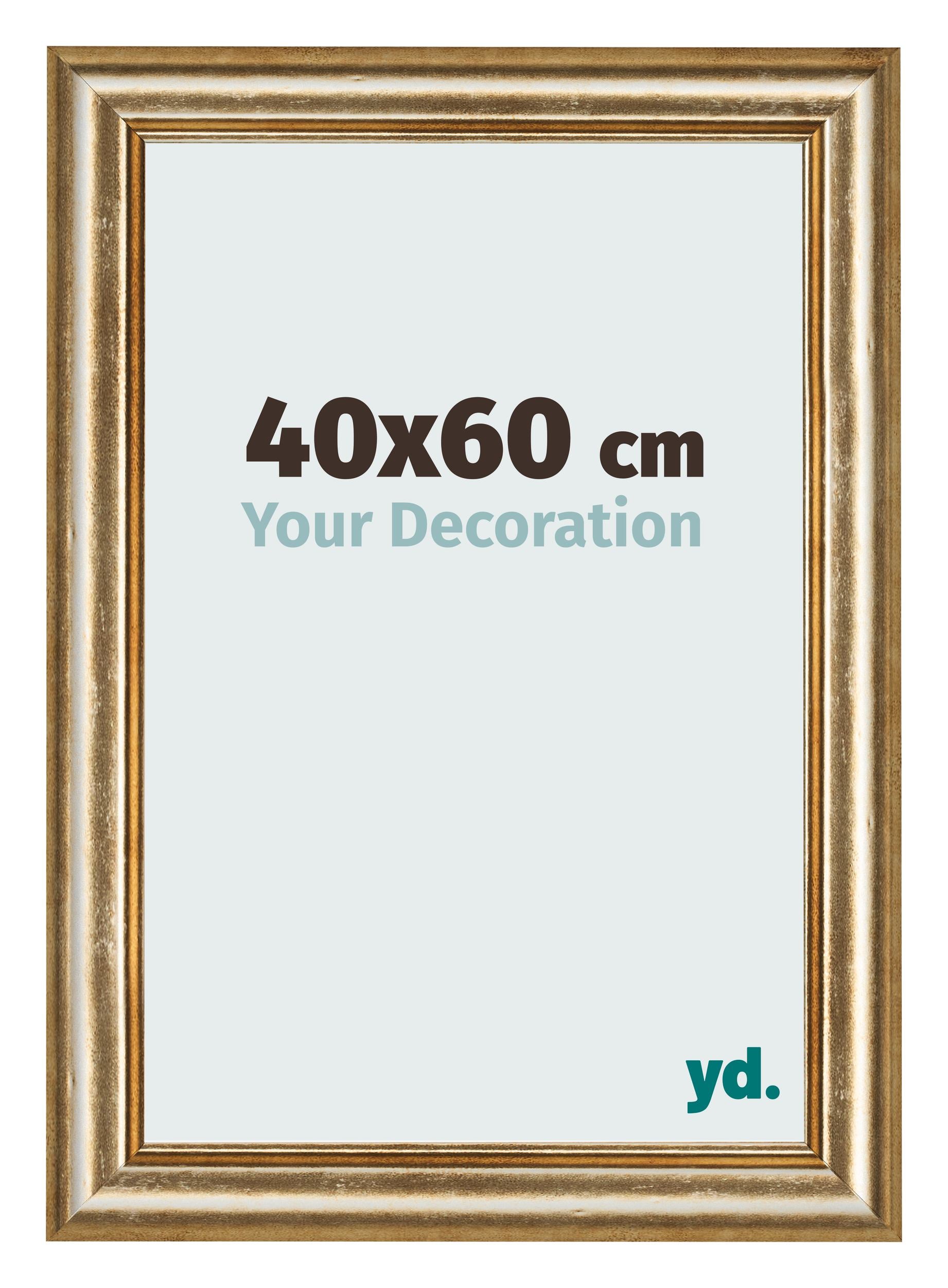 Photo Frame 40x60cm Gold Antique MDF Lazio Front Size | Yourdecoration.com