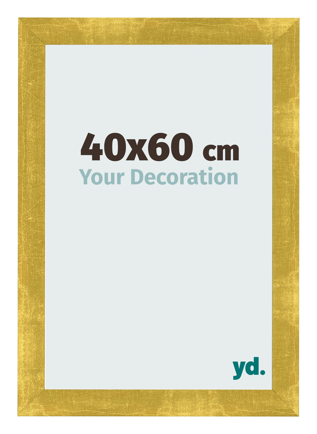 Photo Frame 40x60cm Gold Vintage MDF Pisa Front Size | Yourdecoration.com