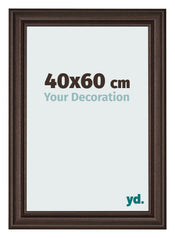 Photo Frame 40x60cm Oak Dark MDF Lazio Front Size | Yourdecoration.com