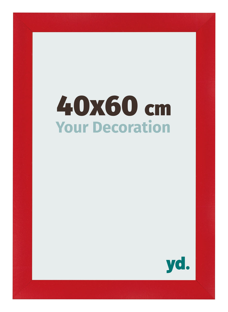 Photo Frame 40x60cm Red MDF Pisa Front Size | Yourdecoration.com