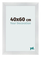 Photo Frame 40x60cm Silver Black Swept MDF Pisa Front Size | Yourdecoration.com