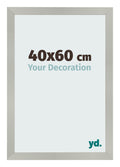 Photo Frame 40x60cm Silver Matte MDF Bologna Front Size | Yourdecoration.com