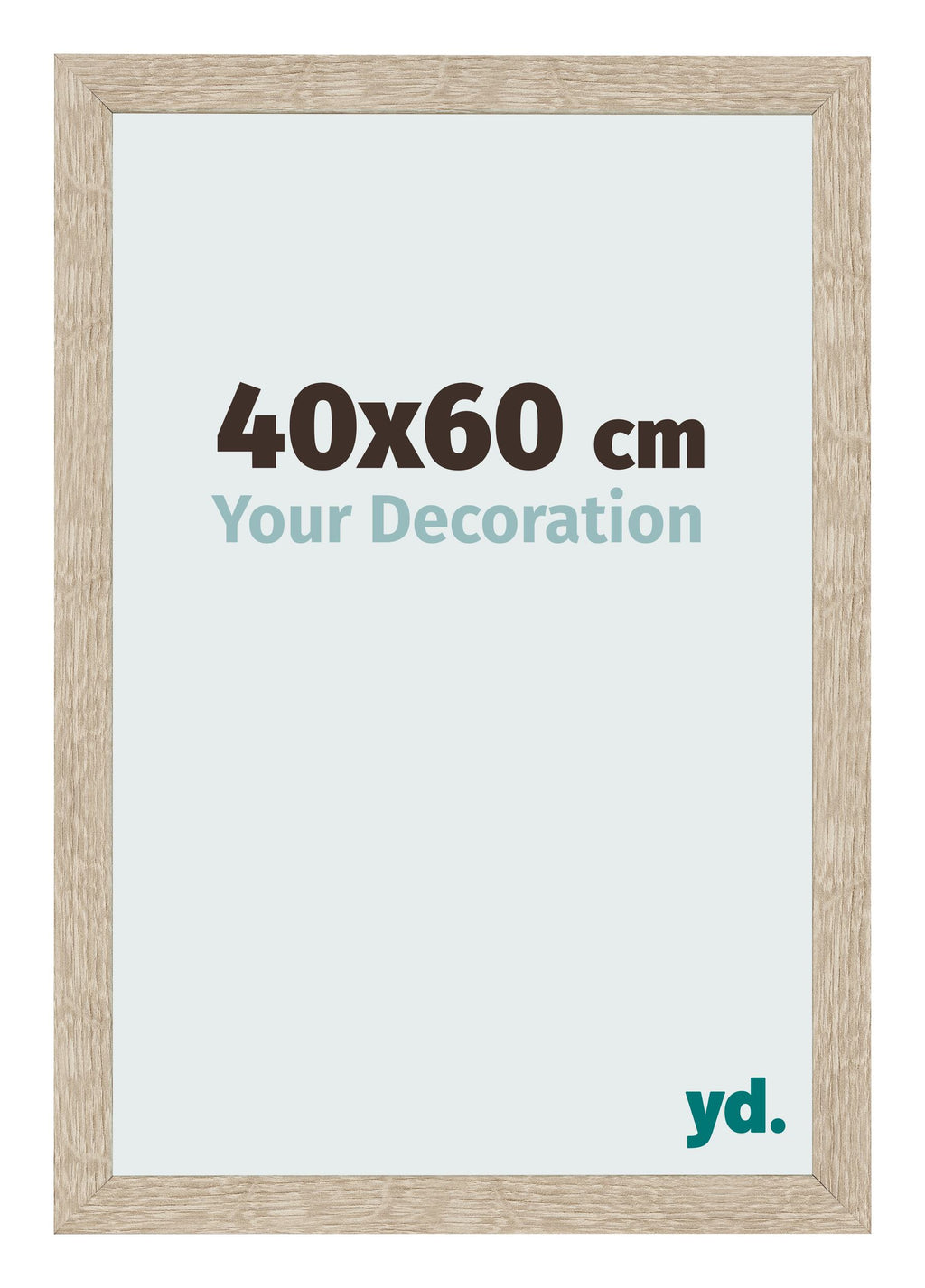 Photo Frame 40x60cm Sonoma Oak MDF Bologna Front Size | Yourdecoration.com