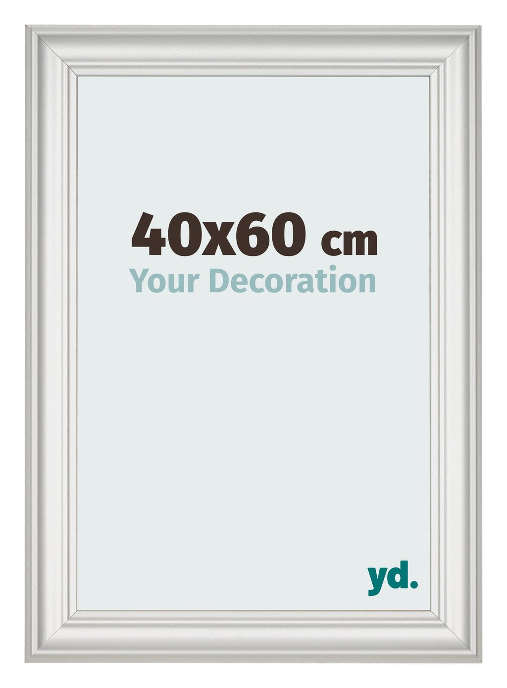 Photo Frame 40x60cm White Swept MDF Lazio Front Size | Yourdecoration.com
