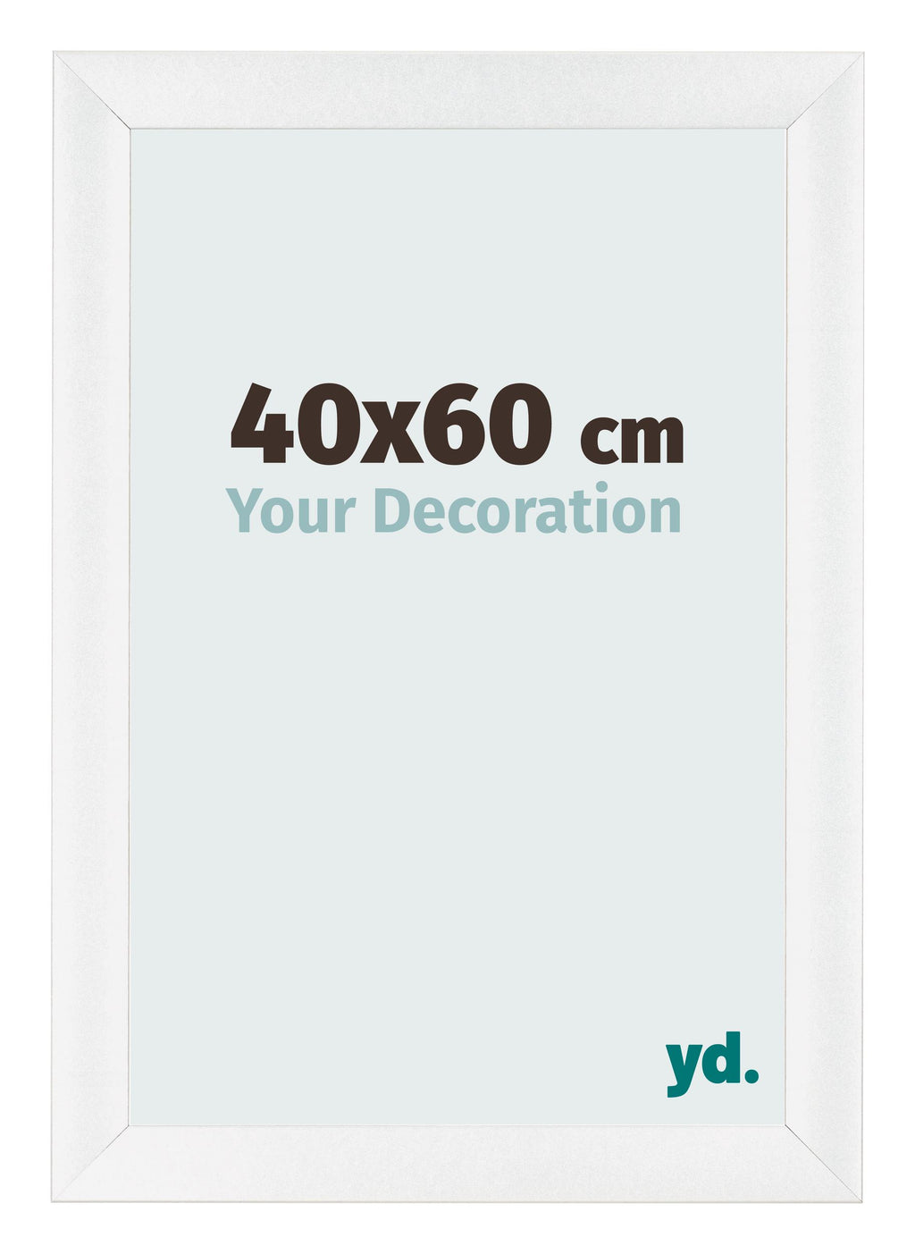 Photo Frame 40x60cm White Vintage MDF Pisa Front Size | Yourdecoration.com