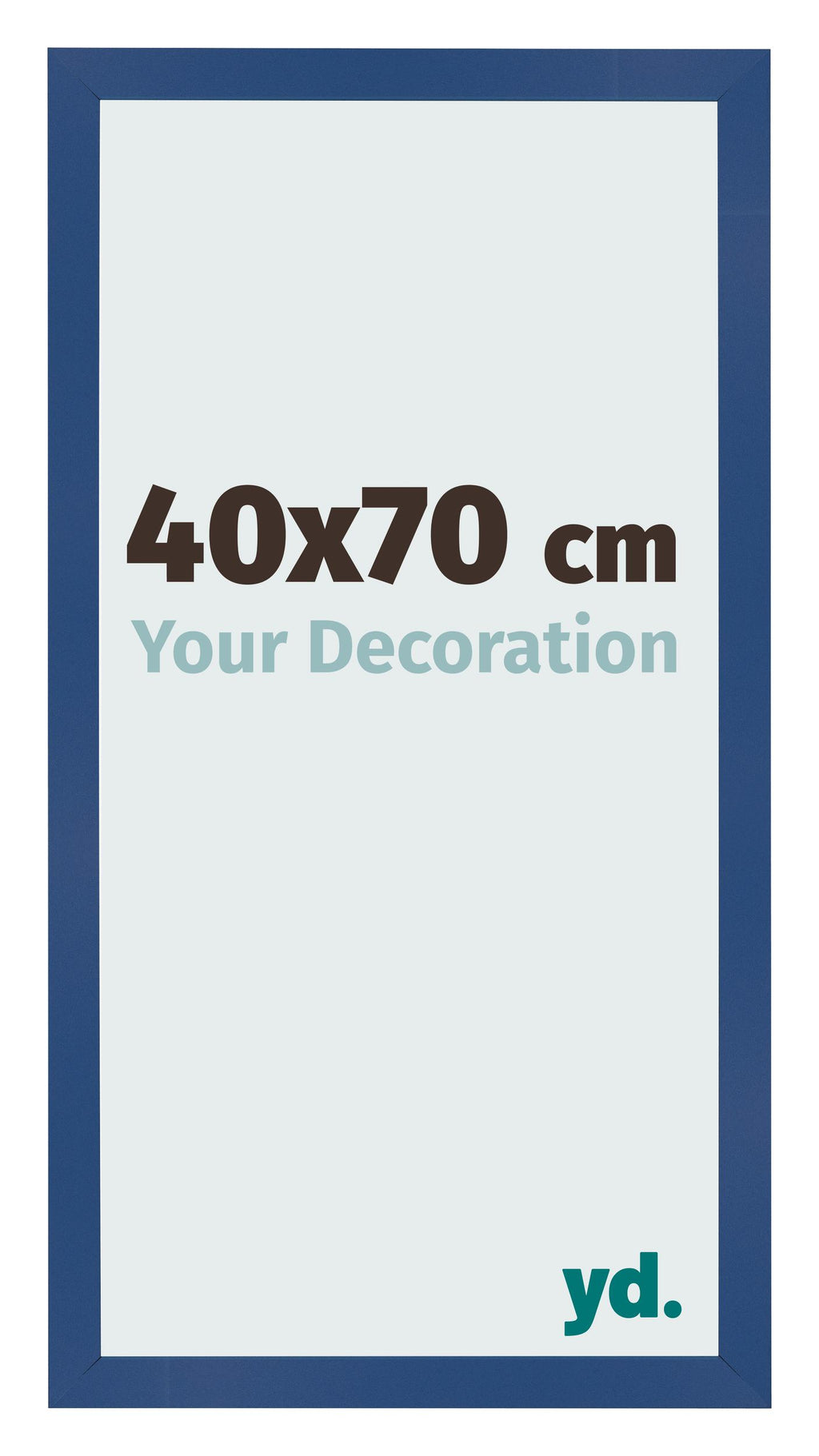 Photo Frame 40x70 cm Dark Blue MDF Bologna Front Size | Yourdecoration.com