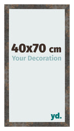 Photo Frame 40x70 cm Oxidized Metal MDF Bologna Front Size | Yourdecoration.com