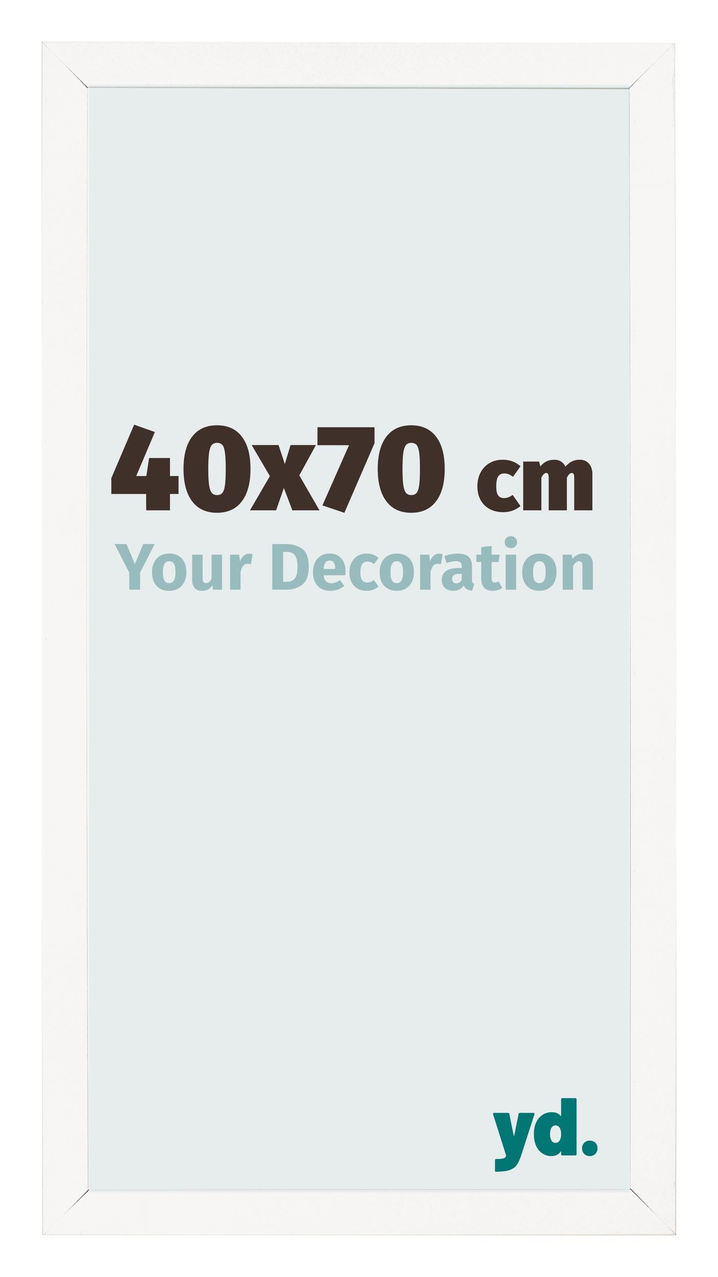 Photo Frame 40x70 cm White High Gloss MDF Bologna Front Size | Yourdecoration.com