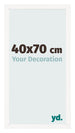 Photo Frame 40x70 cm White High Gloss MDF Bologna Front Size | Yourdecoration.com