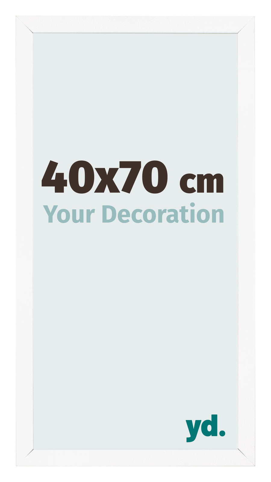 Photo Frame 40x70 cm White Matte MDF Bologna Front Size | Yourdecoration.com