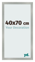 Photo Frame 40x70cm Aluminum Brushed MDF Bologna Front Size | Yourdecoration.com