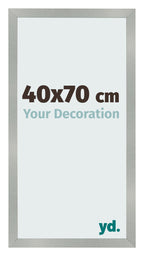 Photo Frame 40x70cm Aluminum Brushed MDF Bologna Front Size | Yourdecoration.com
