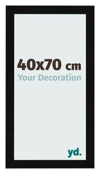 Photo Frame 40x70cm Black Silver Polished MDF Pisa Front Size | Yourdecoration.com