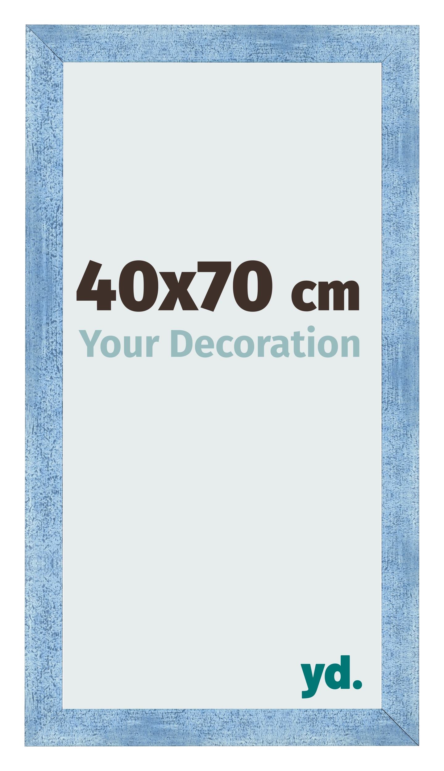 Photo Frame 40x70cm Clear Blue Swept MDF Pisa Front Size | Yourdecoration.com