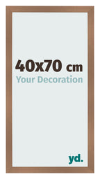 Photo Frame 40x70cm Copper Design MDF Bologna Front Size | Yourdecoration.com