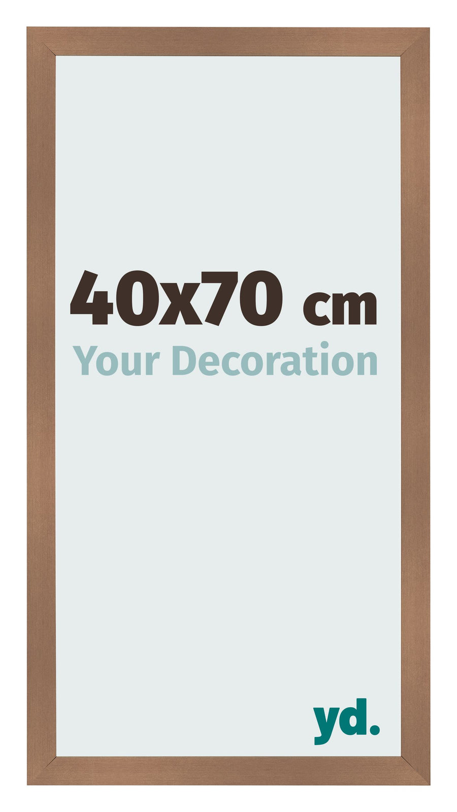 Photo Frame 40x70cm Copper Design MDF Bologna Front Size | Yourdecoration.com