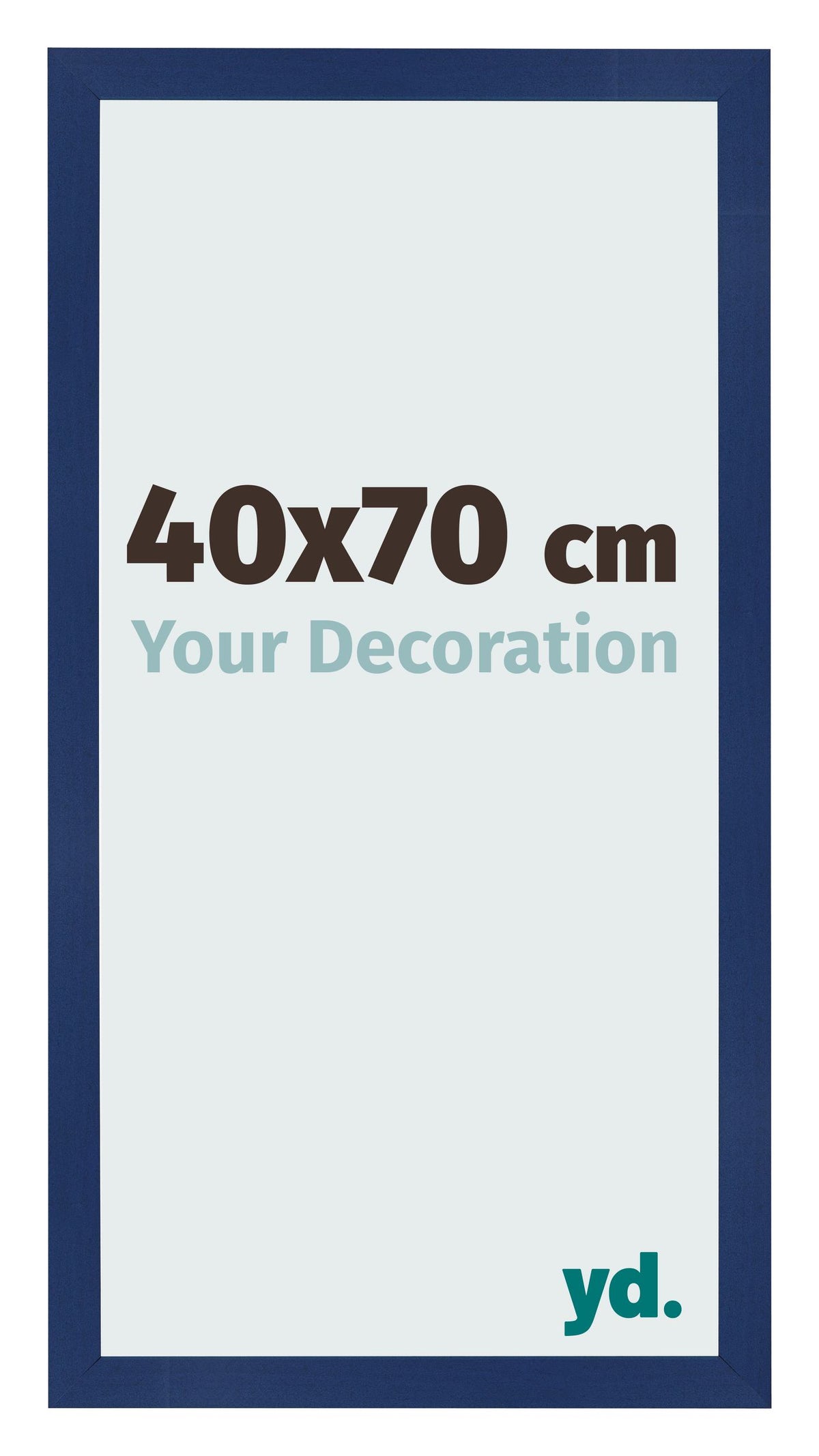 Photo Frame 40x70cm Dark Blue Swept MDF Bologna Front Size | Yourdecoration.com