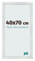 Photo Frame 40x70cm Silver Black Swept MDF Pisa Front Size | Yourdecoration.com