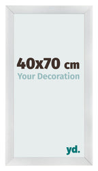 Photo Frame 40x70cm Silver Black Swept MDF Pisa Front Size | Yourdecoration.com