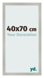 Photo Frame 40x70cm Silver Matte MDF Bologna Front Size | Yourdecoration.com