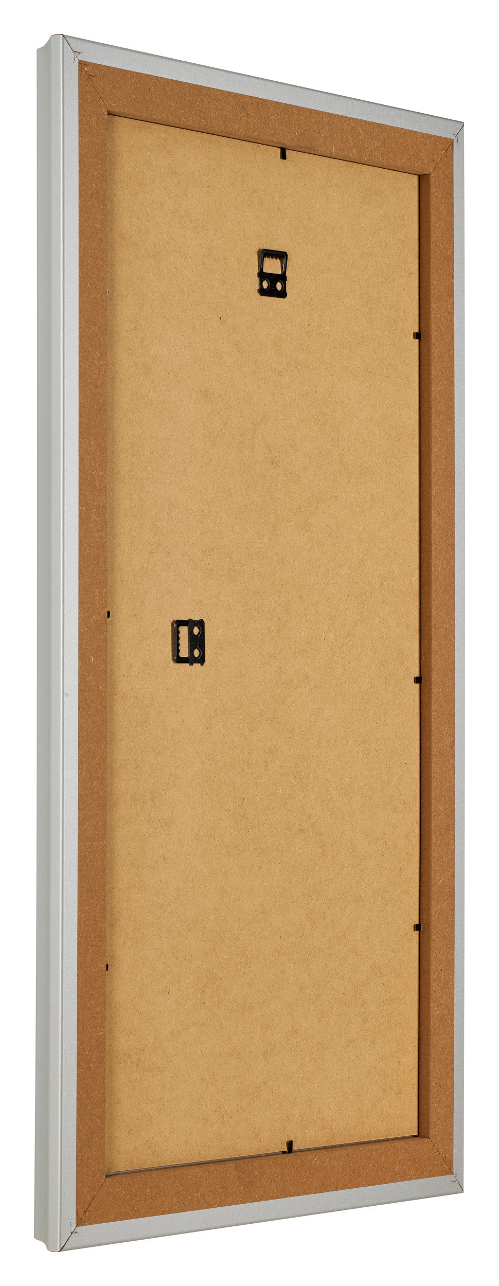 Photo Frame 40x70cm Silver Matte MDF Lazio Back Oblique | Yourdecoration.com