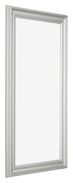 Photo Frame 40x70cm Silver Matte MDF Lazio Front Oblique | Yourdecoration.com