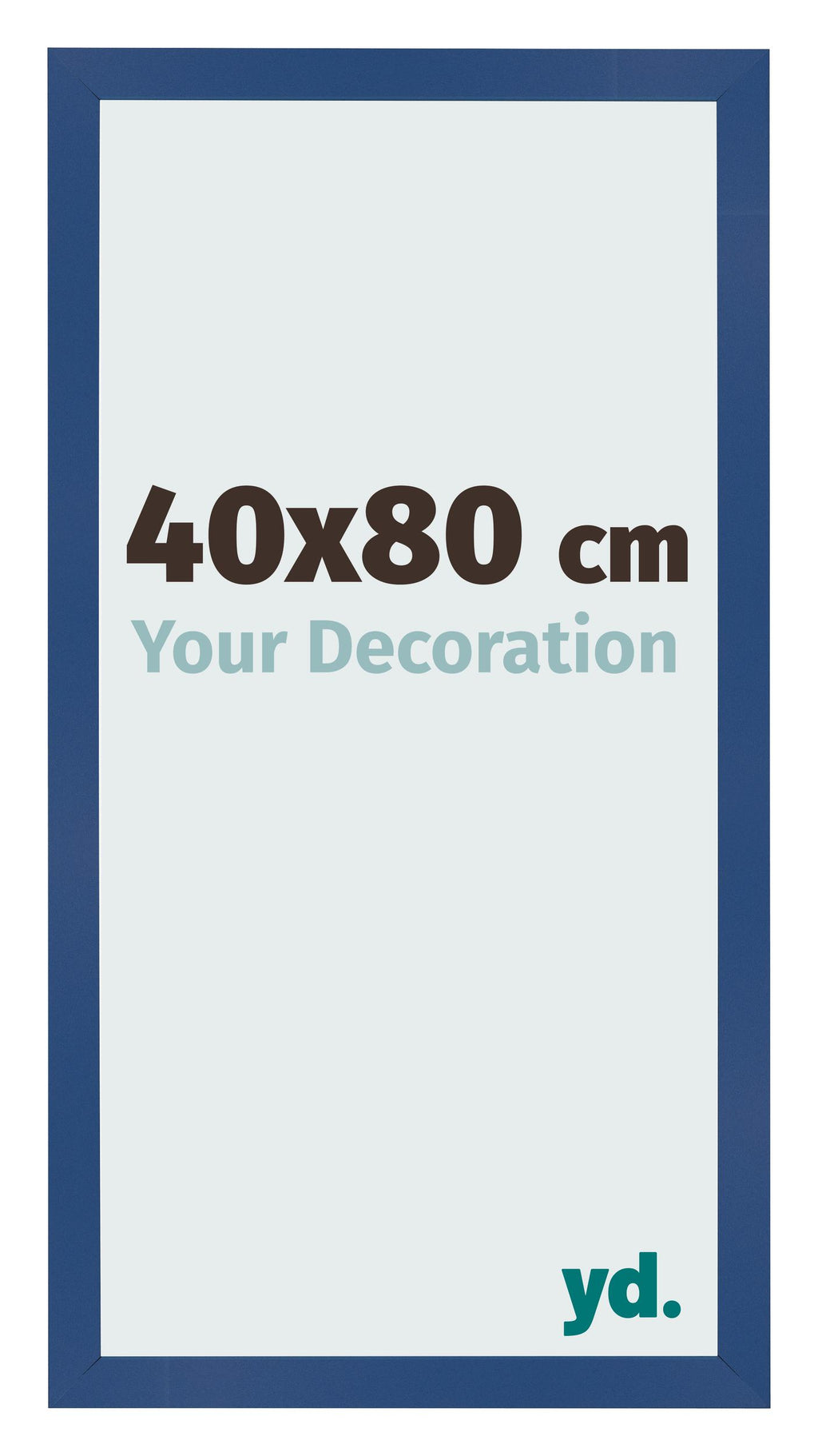 Photo Frame 40x80 cm Dark Blue MDF Bologna Front Size | Yourdecoration.com