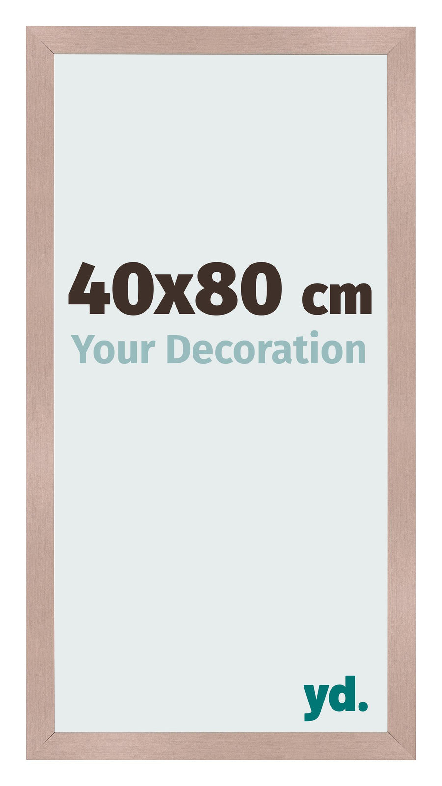 Photo Frame 40x80 cm Dusty Pink MDF Bologna Front Size | Yourdecoration.com