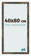 Photo Frame 40x80 cm Oxidized Metal MDF Bologna Front Size | Yourdecoration.com