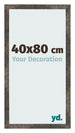 Photo Frame 40x80 cm Oxidized Metal MDF Bologna Front Size | Yourdecoration.com