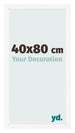 Photo Frame 40x80 cm White High Gloss MDF Bologna Front Size | Yourdecoration.com