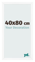 Photo Frame 40x80 cm White Matte MDF Bologna Front Size | Yourdecoration.com