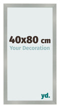 Photo Frame 40x80cm Aluminum Brushed MDF Bologna Front Size | Yourdecoration.com